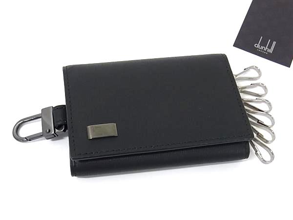 ■新品■未使用■ dunhill ダンヒル サイドカー レザー 6連 キーケース 鍵入れ メンズ ブラック系 BS0472