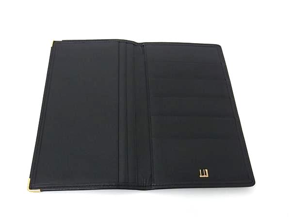 ■新品同様■ dunhill ダンヒル コンフィデンシャル レザー 二つ折り 長財布 ウォレット 札入れ カード入れ ブラック系 BS0477 □新品同様□ dunhill ダンヒル コンフィデンシャル レザー 二つ折り