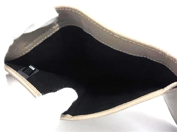 ■新品同様■ SeeByChloe シーバイクロエ ハナ レザー 三つ折り 財布 札入れ 小銭入れ グレージュ系×ゴールド系 BS0951_4