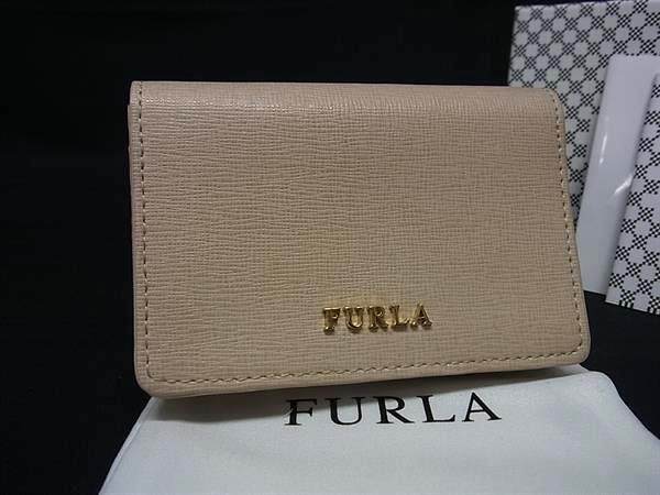 ■極美品■ FURLA フルラ レザー カードケース カード入れ 名刺入れ レディース ベージュ系 BS1867