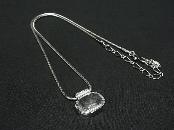 ■新品同様■ SWAROVSKI スワロフスキー ストーン ネックレス ペンダント アクセサリー レディース シルバー系 BS3231