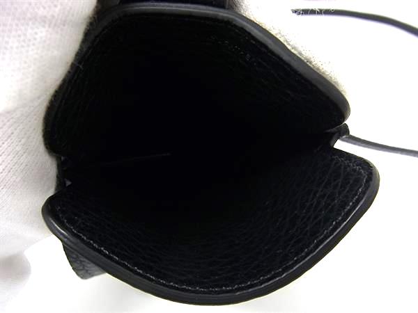 ■新品同様■ Maison Margiela メゾン マルジェラ レザー スマートフォンケース クロスボディ ショルダー 斜め掛け ブラック系 BS4862_2
