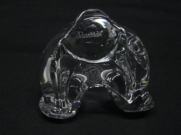 □新品同様□ Baccarat バカラ クリスタルガラス テディベア フィギュ