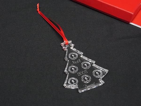 ■新品■未使用■ Baccarat バカラ ノエル 2008 クリスタルガラス クリスマス ツリー オーナメント チャーム クリア BT3081