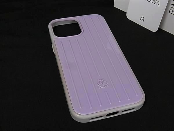 ■美品■ RIMOWA リモワ ポリカーボネート iPhone 13ProMax 対応 スマホケース アイフォンケース パープル系 BV1252 11,026円