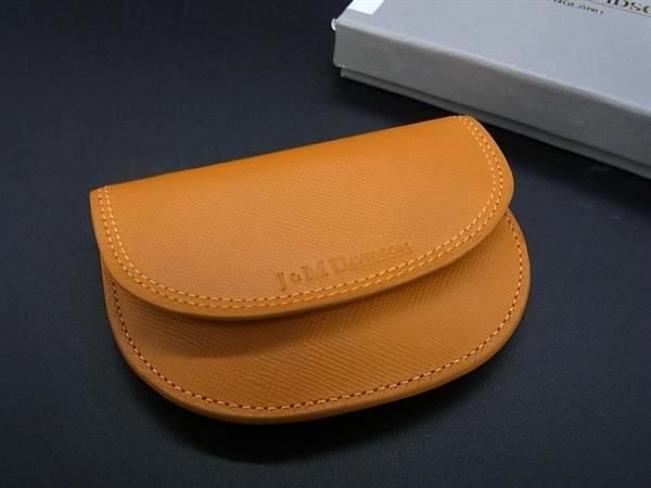 ■新品同様■ J＆M DAVIDSON ジェイアンドエムデヴィッドソン レザー ケース パース 小銭入れ レディース イエロー系 CB1828