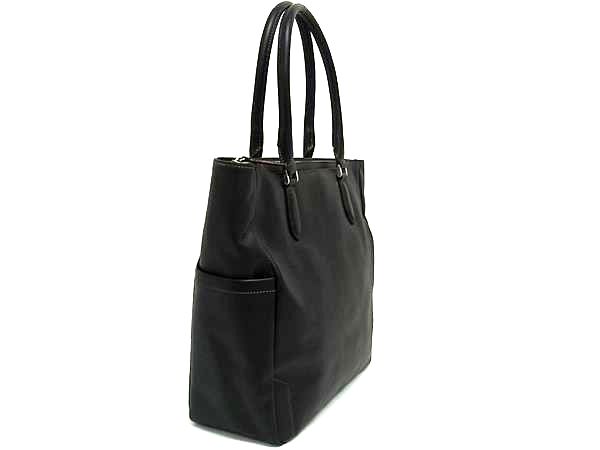 ■極美品■ 良品工房 レザー ショルダーバッグ トートバッグ 肩掛けかばん メンズ ブラック系 DB2014_1