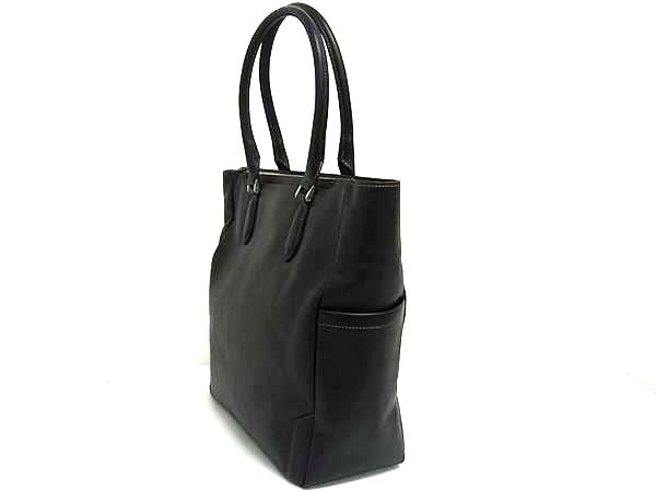 ■極美品■ 良品工房 レザー ショルダーバッグ トートバッグ 肩掛けかばん メンズ ブラック系 DB2014_2