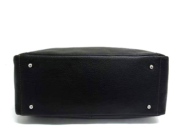 ■極美品■ 良品工房 レザー ショルダーバッグ トートバッグ 肩掛けかばん メンズ ブラック系 DB2014_5
