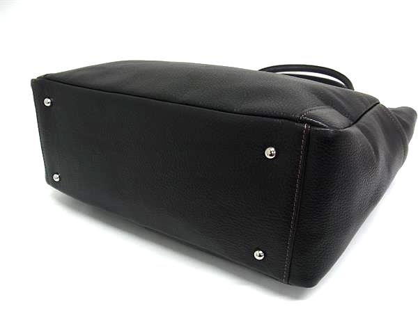 ■極美品■ 良品工房 レザー ショルダーバッグ トートバッグ 肩掛けかばん メンズ ブラック系 DB2014_6