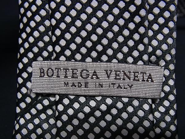 ■新品同様■ BOTTEGA VENETA ボッテガヴェネタ シルク100% ドット柄 水玉模様 ネクタイ ビジネス 紳士 メンズ ブラック系 DB2931_2