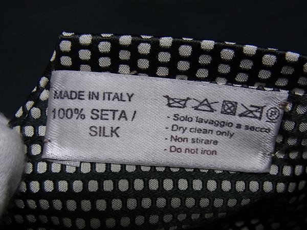 ■新品同様■ BOTTEGA VENETA ボッテガヴェネタ シルク100% ドット柄 水玉模様 ネクタイ ビジネス 紳士 メンズ ブラック系 DB2931_3
