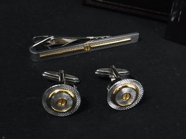 美品 dunhill ダンヒル カフス カフリンクス コンビカラー ボタン 極美品▽Dunhill ダンヒル dロゴ カフスボタン カフリンクス カフス