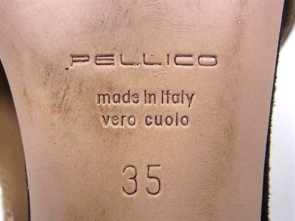 □美品□ PELLICO ペリーコ スエード×レザー ヒール スリング