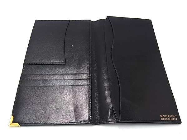 □美品□ MARIO VALENTINO マリオ ヴァレンティノ レザー 二つ折り 長 