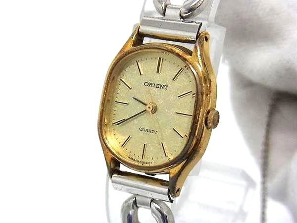 紹介検討中の品 ブースタ □美品□ ORIENT オリエント SS クォーツ 腕時計 ウォッチ