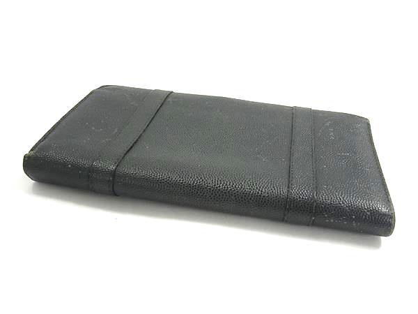 CELINE セリーヌ トリオンフ レザー がま口 三つ折り 長財布