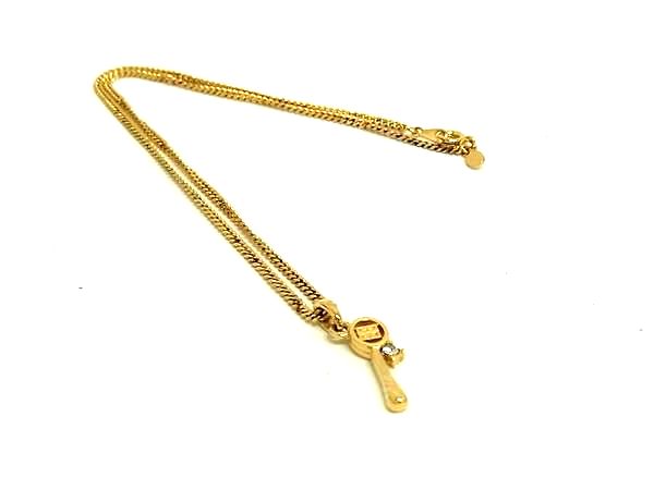 □美品□ GIVENCHY ジバンシィ ラインストーン ネックレス ペンダント 