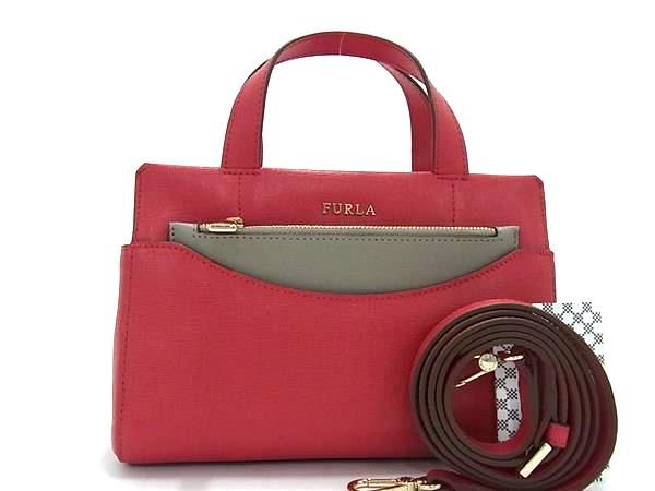 極美品✨フルラ リンダ 2way ハンドバッグ ショルダー レザー 黒 保存袋付