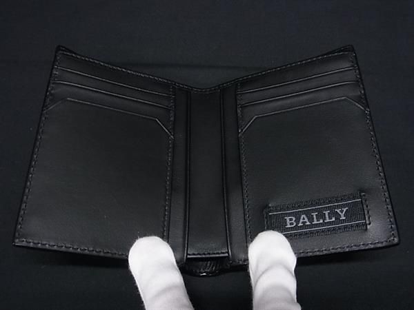 ■新品■未使用■ BALLY バリー レザー 二つ折り 財布 ウォレット 札入れ メンズ ブラック系 FA1159_2