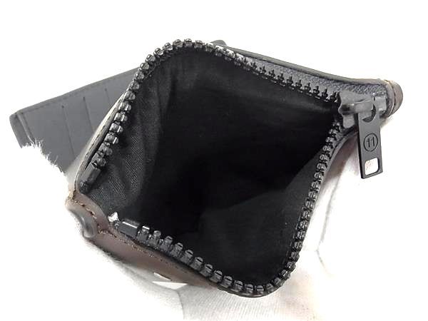 ■新品同様■ Maison Margiela メゾン マルジェラ レザー 三つ折り 財布 ウォレット レディース メンズ ブラウン系 FA1206_5
