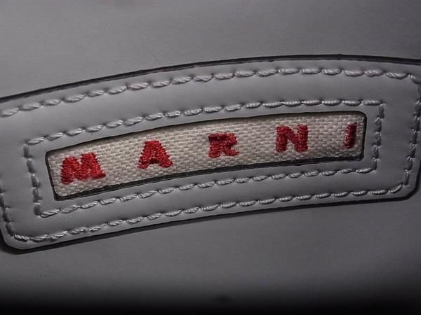 ■新品■未使用■ MARNI マルニ ミュゼオ レザー 2WAY ハンドバッグ ショルダー クロスボディ レディース ライトグレー系 FA3650
