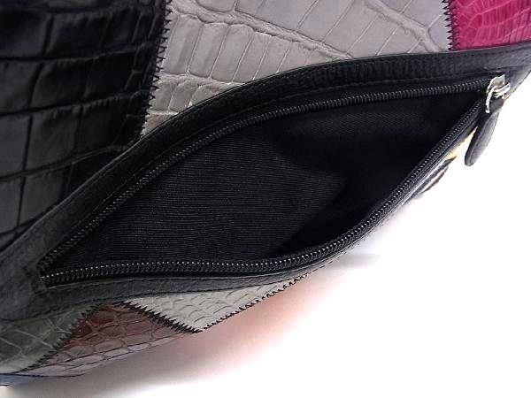 ■極上■本物■新品同様■ クロコダイル ハンドバッグ トートバッグ レディース マルチカラー FA7396_6