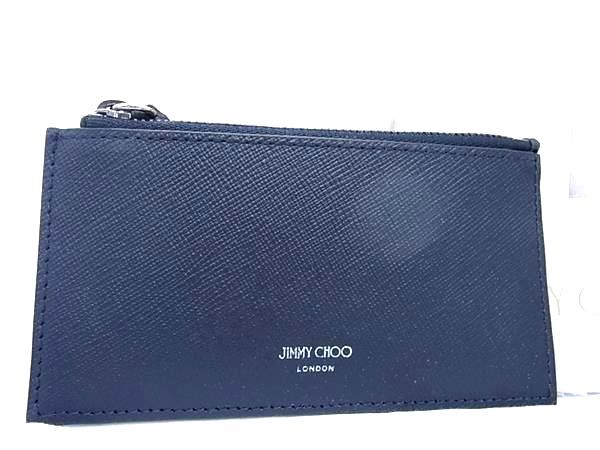 ■新品■未使用■ JIMMY CHOO ジミーチュウ レザー フラグメントケース ケース カード入れ ブラック系 FA7810