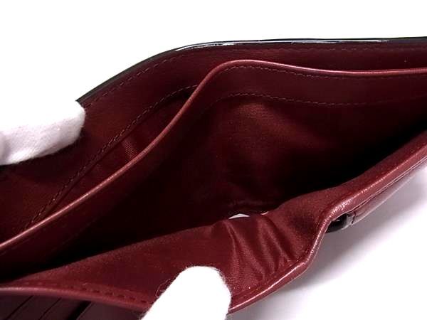 □新品同様□ BALLY バリー レッドライン レザー 二つ折り 財布