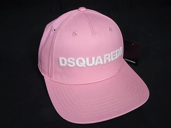 ■新品■未使用■ DSQUARED2 ディースクエアード コットン100％ キャップ 帽子 メンズ レディース ピンク系 FD4723