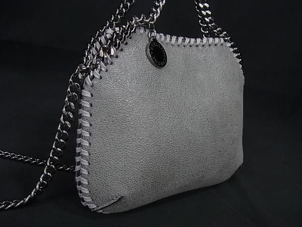 ■新品同様■ STELLA McCARTNEY ステラ マッカートニー ファラベラ エコレザー 2WAY ハンドバッグ ショルダー グレー系 FD4901_1