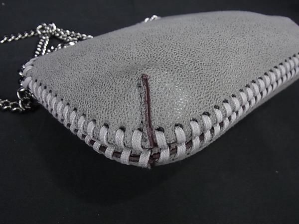 ■新品同様■ STELLA McCARTNEY ステラ マッカートニー ファラベラ エコレザー 2WAY ハンドバッグ ショルダー グレー系 FD4901_6