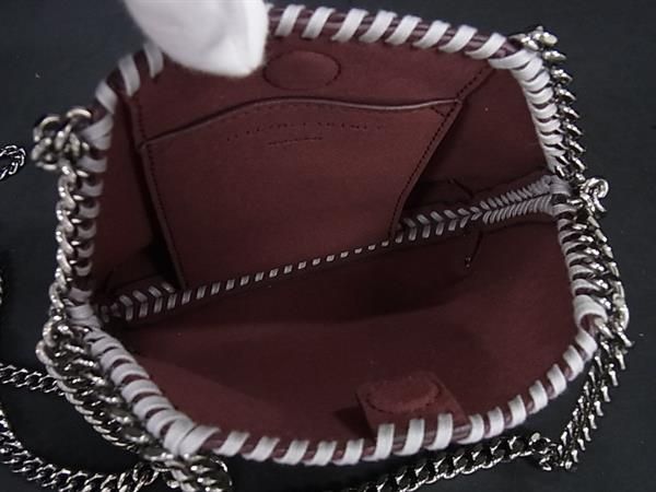 ■新品同様■ STELLA McCARTNEY ステラ マッカートニー ファラベラ エコレザー 2WAY ハンドバッグ ショルダー グレー系 FD4901_7