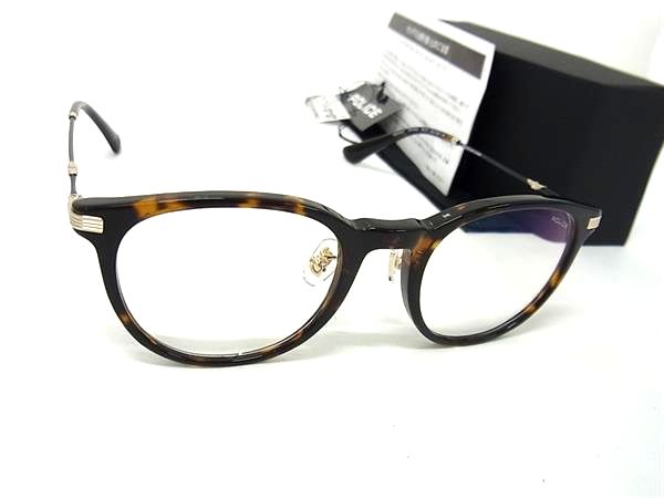 ■新品■未使用■ POLICE ポリス SPLM34J 49□21 べっ甲調 メガネ 眼鏡 レディース メンズ ブラウン系 FD8594