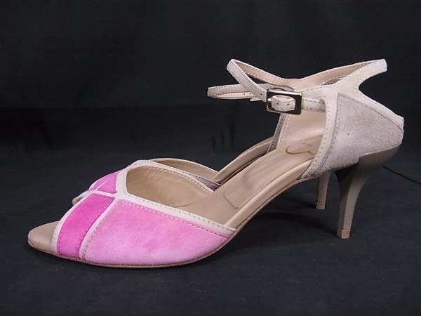 ■新品■未使用■ Roger Vivier ロジェヴィヴィエ スエード ヒール サンダル 靴 シューズ サイズ 35 1/2 (約22.5cm) ピンク系 FE5629