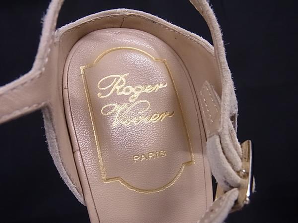 ■新品■未使用■ Roger Vivier ロジェヴィヴィエ スエード ヒール サンダル 靴 シューズ サイズ 35 1/2 (約22.5cm) ピンク系 FE5629