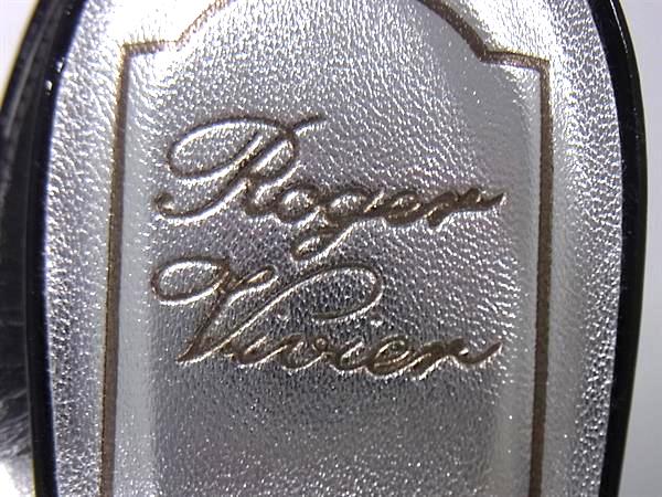 ■新品■未使用■ Roger Vivier ロジェヴィヴィエ パテントレザー ヒール サンダル 靴 シューズ ブラック系 FE5631