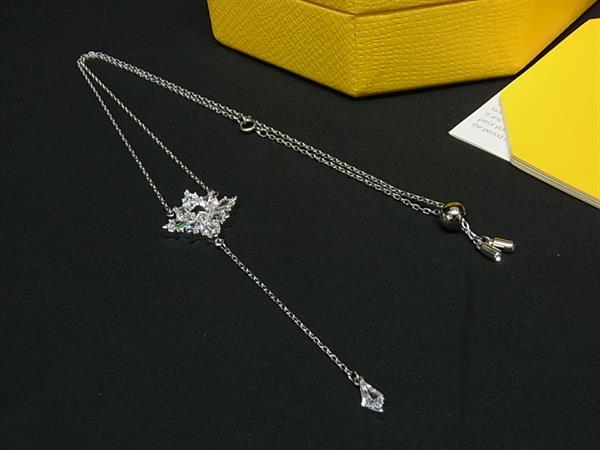 ■新品■未使用■ SWAROVSKI スワロフスキー ラインストーン ネックレス アクセサリー レディース シルバー系 FF3393