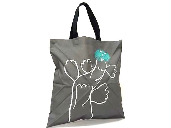 ■極美品■ ME ISSEY MIYAKE ミーイッセイミヤケ ナイロンキャンバス ハンドバッグ トート ショルダー 肩掛け グレー系 FF4058