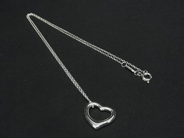 ■新品同様■ TIFFANY＆Co ティファニー エルサペレッティ オープンハート SV925 ネックレス アクセサリー シルバー系 FF7802