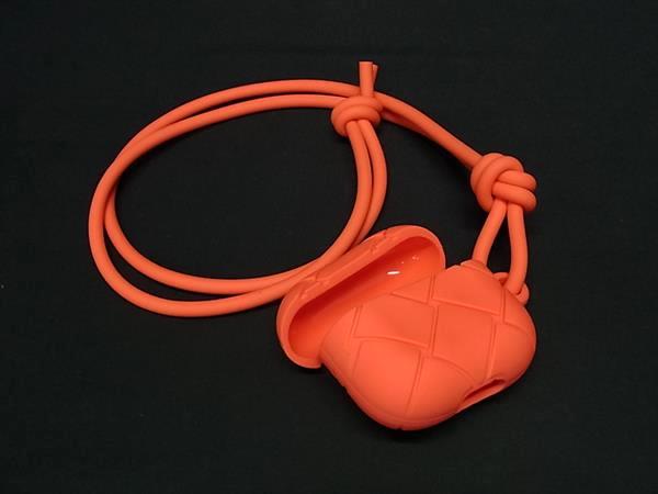 BOTTEGA VENETA シリコン イヤホンケース オレンジ □新品同様□ BOTTEGA VENETA ボッテガヴェネタ イントレ