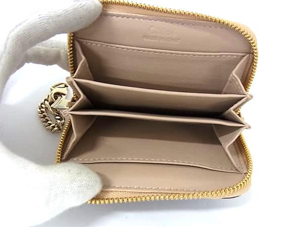 ■新品同様■ Chloe クロエ レザー コインケース コインパース カードケース 小銭入れ バイカラー パープル系×ボルドー系 FG5574_2