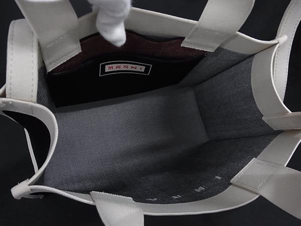 □新品同様□ MARNI マルニ キャンバス 2WAY ハンドバッグ トート