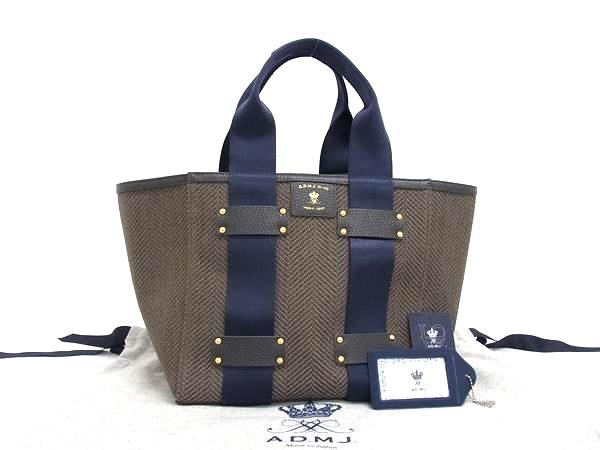 ADMJ未使用トートバッグ ほぼ未使用 A.D.M.J. A4 王冠トートバッグ