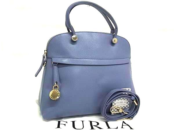 □極美品□ FURLA フルラ パイパー レザー 2WAY ハンドバッグ  