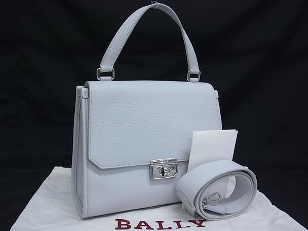 ■新品■未使用■ BALLY バリー レザー 2WAY ワンハンドル ハンドバッグ ショルダー レディース ホワイト系 FG8987
