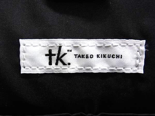 ■新品■未使用■ tk.takeo kikuchi ティーケー タケオキクチ PVC リュックサック バックパック メンズ ブラック系 FG8999