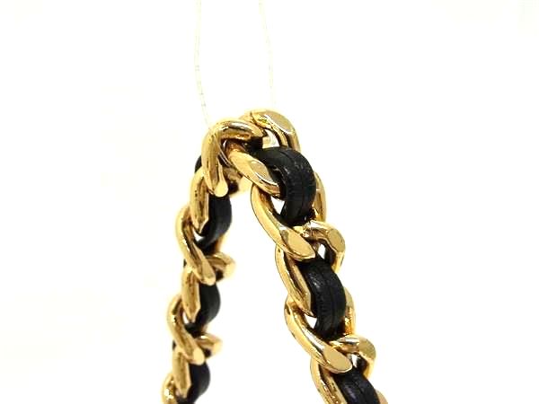 ■極美品■ MOSCHINO モスキーノ ライダース ナイロン チェーン ワンショルダーバッグ レディース ブラック系×ゴールド系 FG9083_3