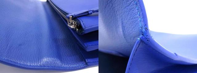 ■極美品■ jean rousseau ジャンルソー レザー ハンドバッグ ビジネスバッグ ブリーフケース メンズ ブルー系 FG9113_9