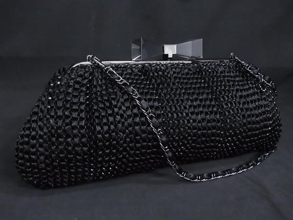 ■新品同様■ ANTEPRIMA アンテプリマ クリスタッロフィオッコ ワイヤーバッグ サテン×PVCワイヤー ショルダーバッグ  FG9347